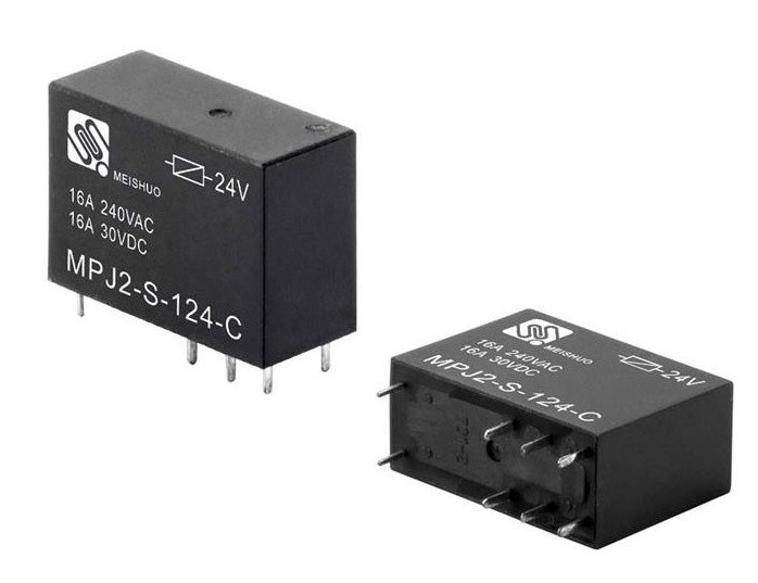 رله کتابی 24V 16A مارک MEISHUO