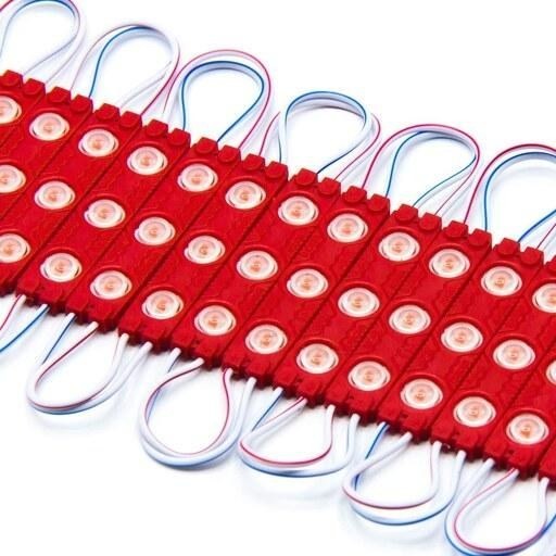 LED بلوکی قرمز لنز دار 20 تایی
