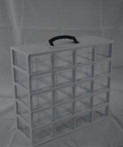 جعبه کشویی 20 خانه رنگی 5*4