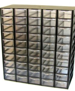 جعبه کشویی 50 خانه رنگی 5*10