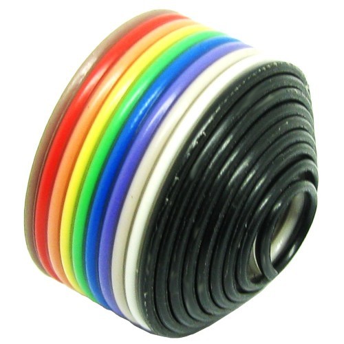 کابل فلت 10 رشته رنگی